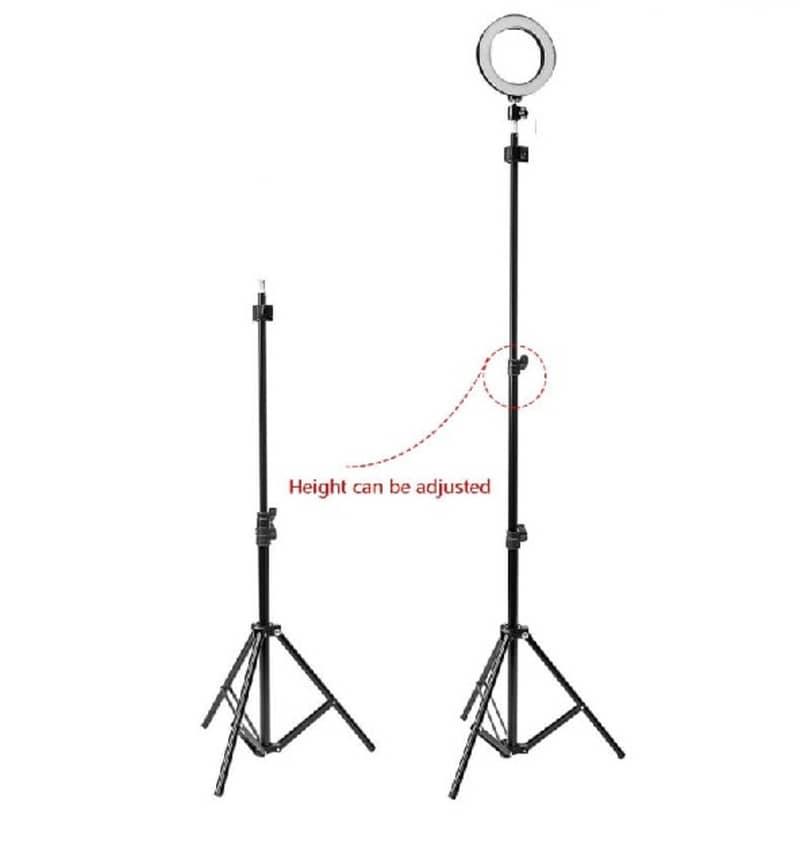 26CM Selfie LED Ring Light 7 Feet Tripod Stand & Mobile Phone Holder 1