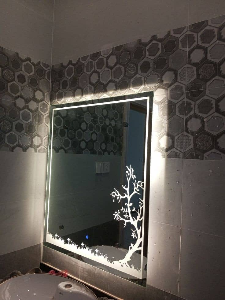 Square LED Mirror 3