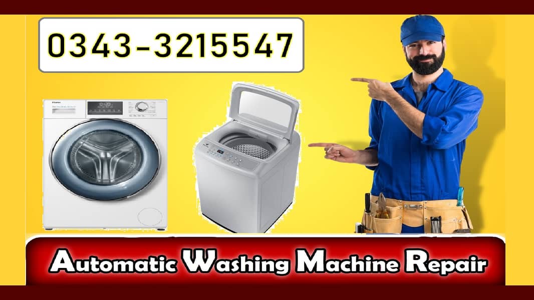 Automatic Washing Machine Repairing Fridge Water Dispsnser AC Service 0