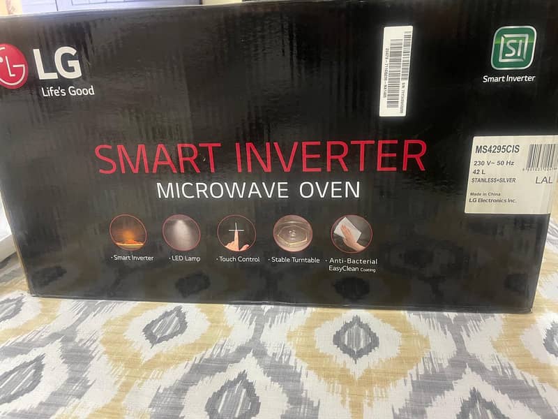 LG smart inverter microwave oven model MS4295CSI 2