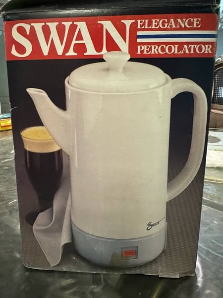 Swan elegance porcelain Percolator 4