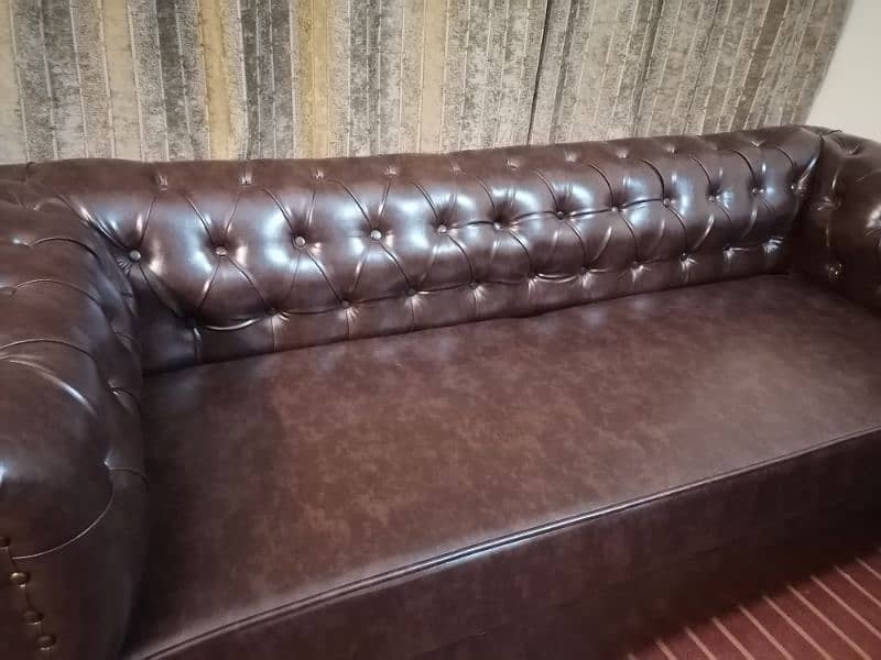 Leather sofa set/Chesterfield Sofa/5 seater sofa/sofa set 2
