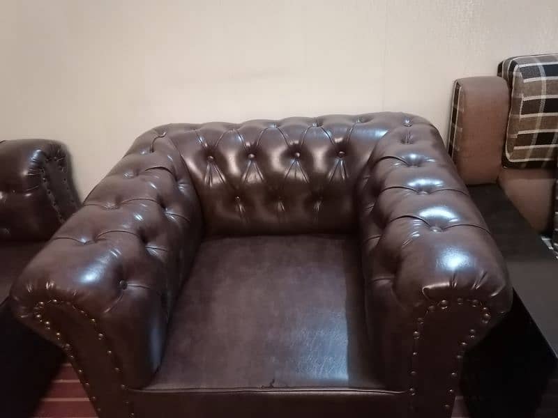 Leather sofa set/Chesterfield Sofa/5 seater sofa/sofa set 6