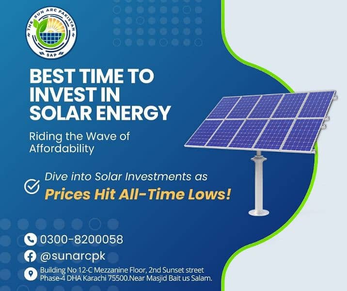 Solar \ Solar Power\ Renewalble Energy With Complete Package InKarachi 1