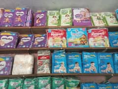All types of baby diapers
