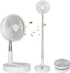 F9 Rechargeable Folding Stand Fan White
