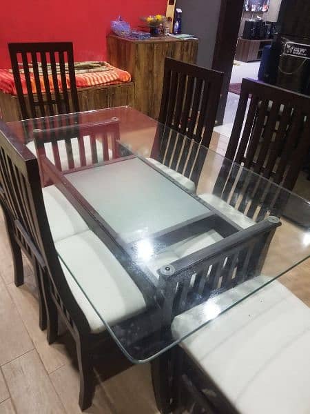 1 Dinning Table and 6 Chairs for Sale 1