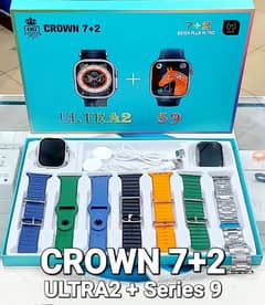 ultra 2 and S9 smart watch and seven straps 0
