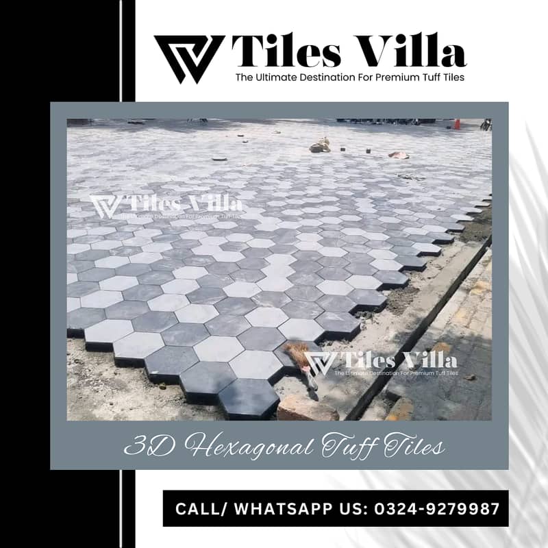 3D Tough Tiles/ Tuff Tiles/ Driveway Tiles / Parking Tiles 2