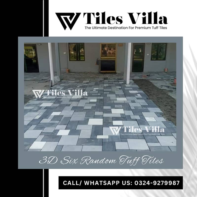 Tough Tiles/ 3D Tuff Tiles / Driveways Tiles/ Parking Tiles 1