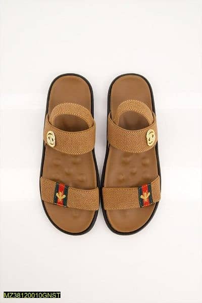 men synthetic leather casual sandals 1
