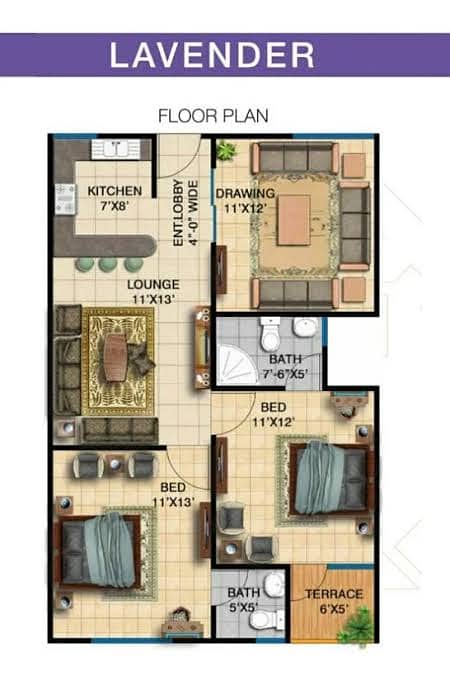 Falaknaz Harmony 2 Bed D/D for Sale 1