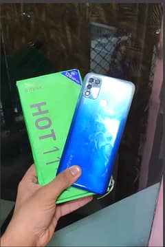 Infinix Hot 11 Play 4/128  6000 Battery MAH With Box And Charger