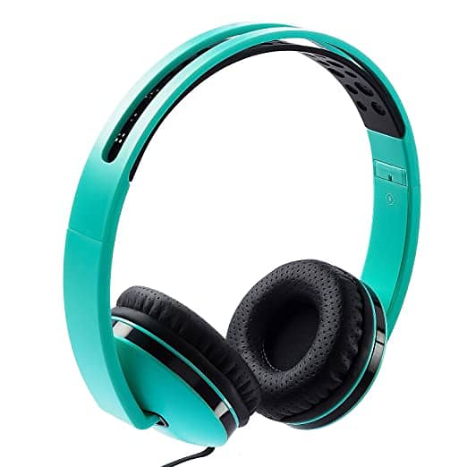 Toshiba Foldable Wired Headphone Green RZE-D250H 0