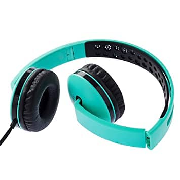 Toshiba Foldable Wired Headphone Green RZE-D250H 5