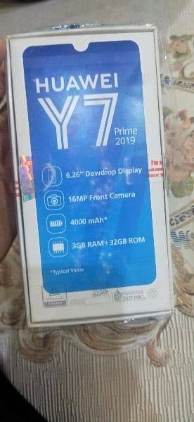 huawei y7 prime 2019 with box for sale 5