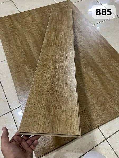 Herringbone Wooden floors/ wallpaper/ blinds/ carpet tiles flooring. 4