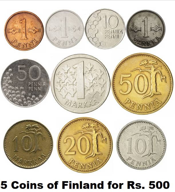 Antique Norway, Spain, Finland,Denmark,Sweden,Netherland,Belgium Coins 5