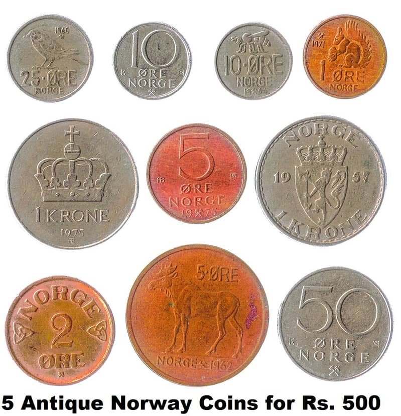 Antique Norway, Spain, Finland,Denmark,Sweden,Netherland,Belgium Coins 11