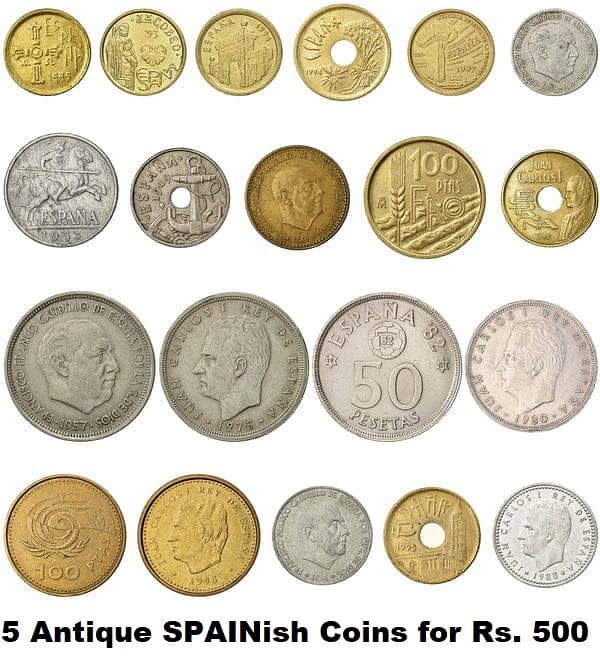 Antique Norway, Spain, Finland,Denmark,Sweden,Netherland,Belgium Coins 16