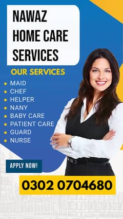 House maids , Couple, Baby Sitter , Chef , Cook , Patient Care ,Nurse 0