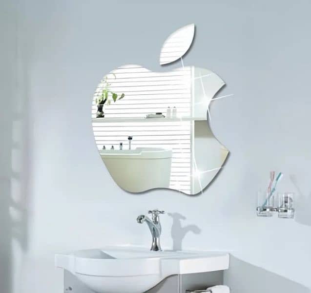 unbreakable Mirror with discount price Ovel shape and apple shape 2