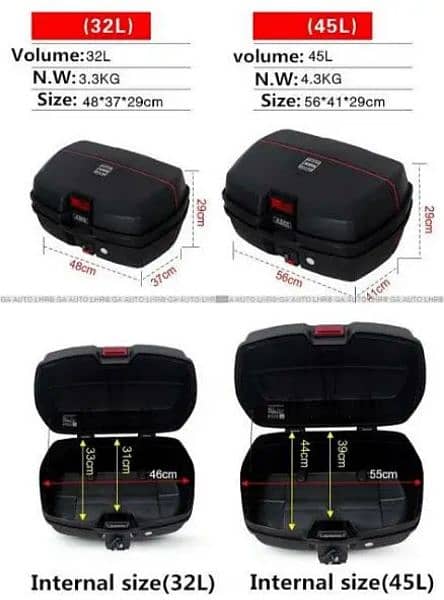 JDR Tail Box 45 & 32 Litres Both Available 1