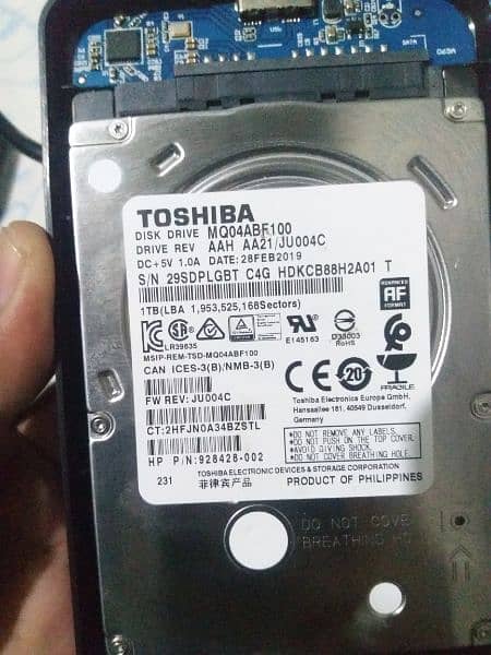 1TB,  laptop hard disk, brand new condition 2