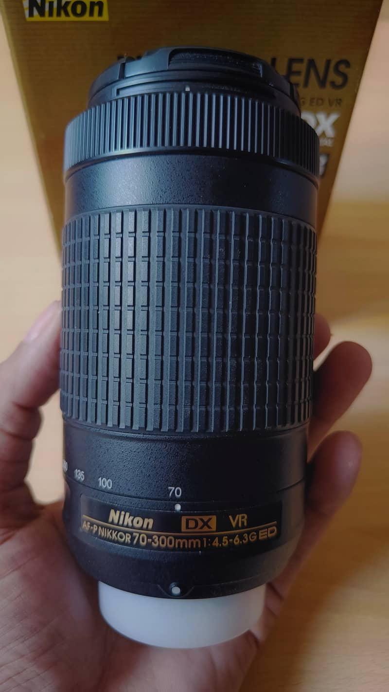 Nikon 70-300mm f/4.5-6.3 ed vr dx af-p lens with box 4