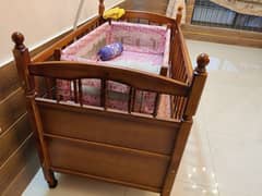New wooden Double convertable baby bed