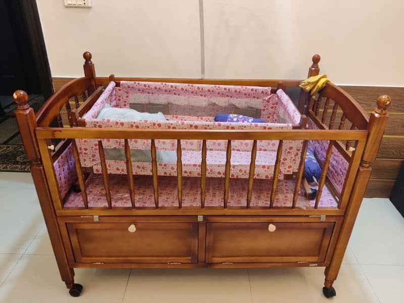 New wooden Double convertable baby bed 2