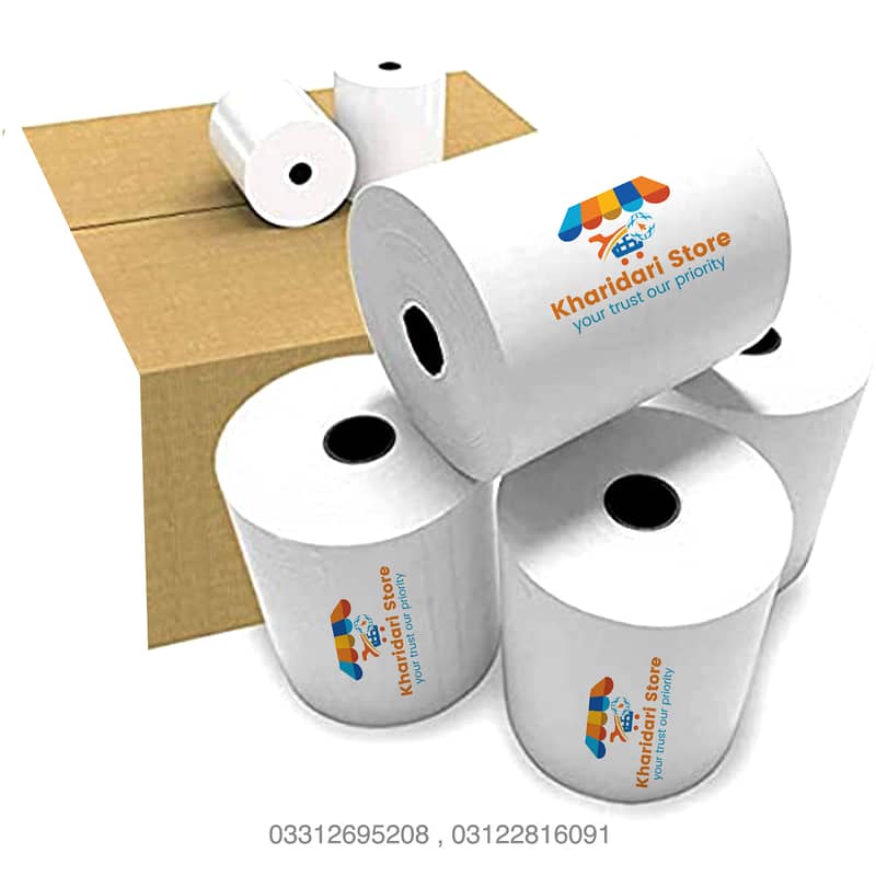 White Paper Roll|Receipt Paper Roll|Premium Printed Paper Roll 1