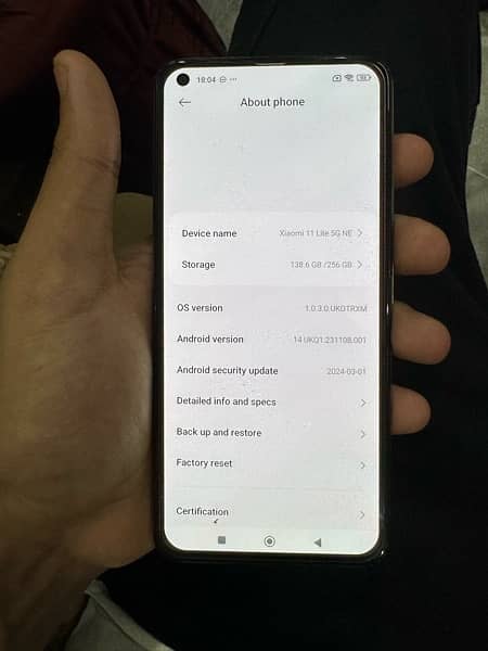 Xiaomi 11lite 5G NE for sale 1