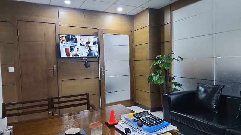 fully furnished commercial office first floor 1165sqft 1