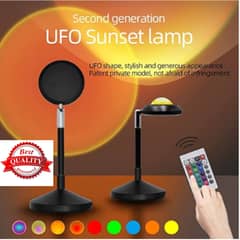 Atmosphere RGB Sunset Lamp Projector 16 Colors Changing RGB Remote Con