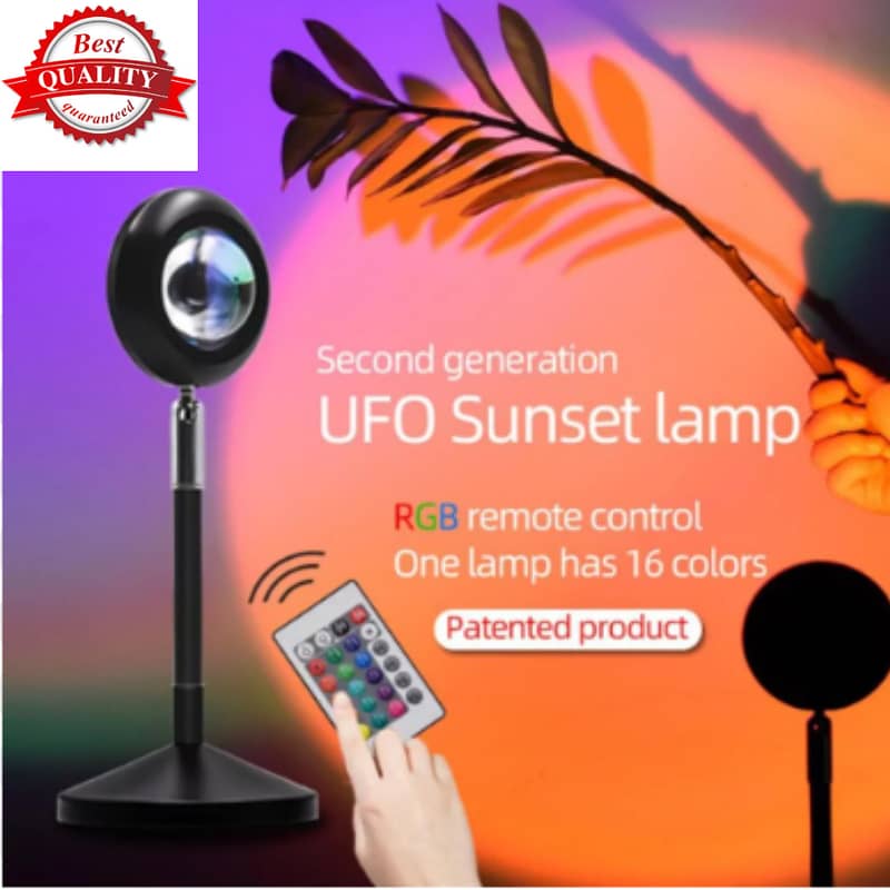 Atmosphere RGB Sunset Lamp Projector 16 Colors Changing RGB Remote Con 1