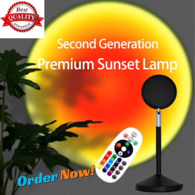 Atmosphere RGB Sunset Lamp Projector 16 Colors Changing RGB Remote Con 6