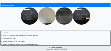 Premium Dell Laptop - Intel Core i7, 32GB RAM, Windows 11 Pro