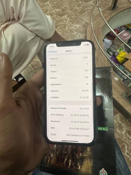 Iphone X pta approved Black color 1