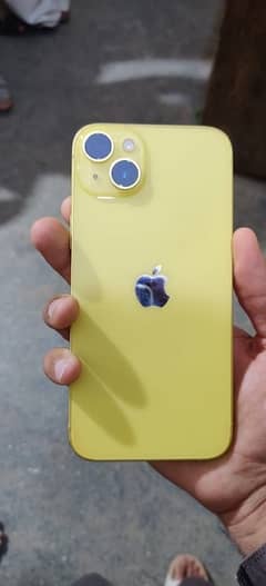 iphone 14plus jv yellow colour 128gb 10/10 only phone