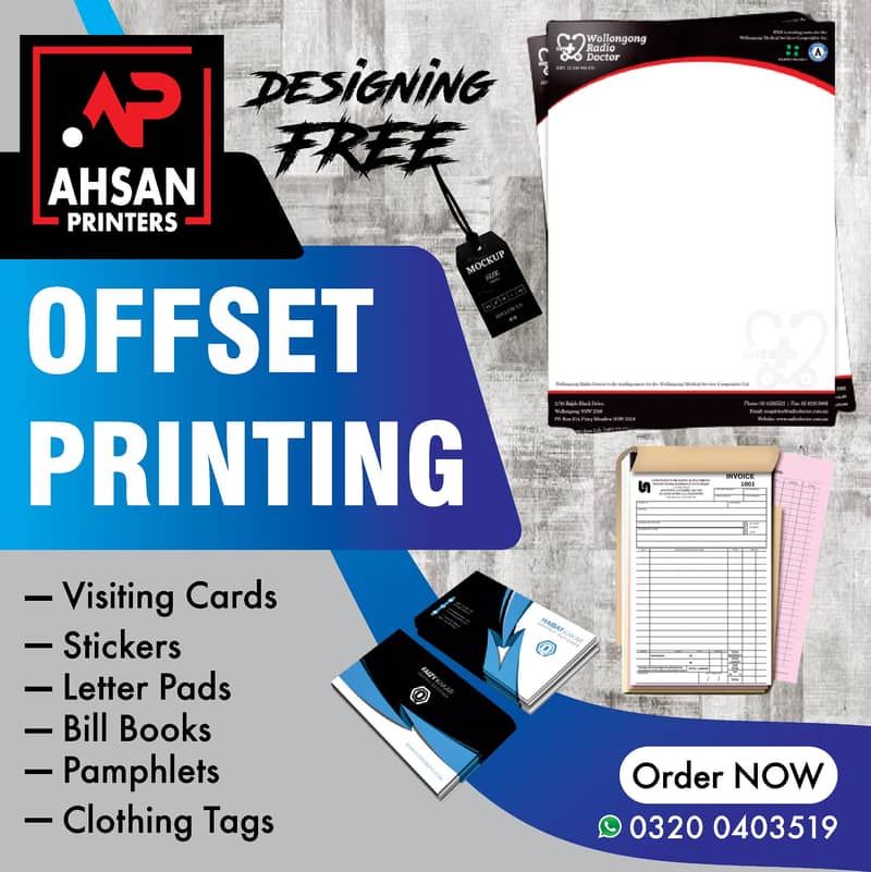 Flex Printing/Visiting Card/Bill Book/Sign Board/Stamps/Letterhead 3