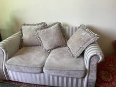 sofa set with one large table and 2 small,2 bench 0