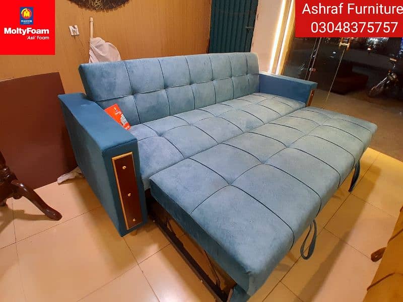 Molty| Sofa Combed|Chair set |Stool| L Shape |Sofa|Double Sofa Cum bed 8