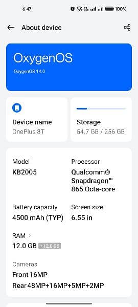 OnePlus 8t 12gb 256gb Urgent sale 1