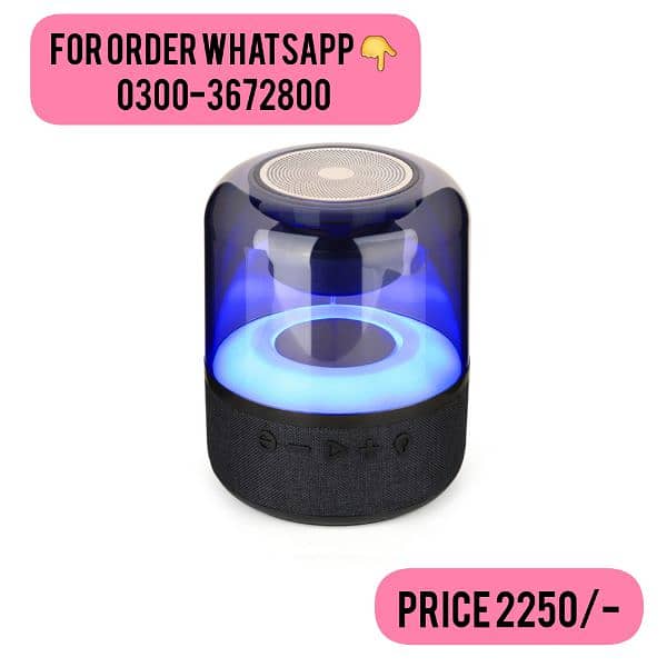 REMAX RB-M67 PORTABLE SUPER BASS WIRELESS SPEAKER WITH RGB LIGHTS 4