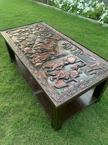 African Carved Center Table 7