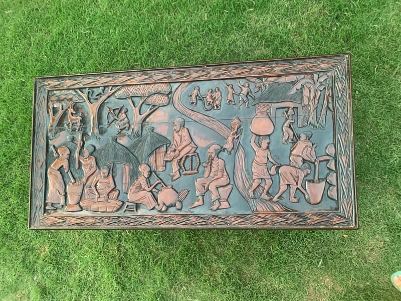 African Carved Center Table 9