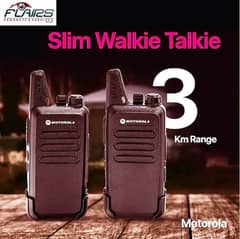 Commercial use best range Motorola C1 Slim smart walkie talkies (Pair)