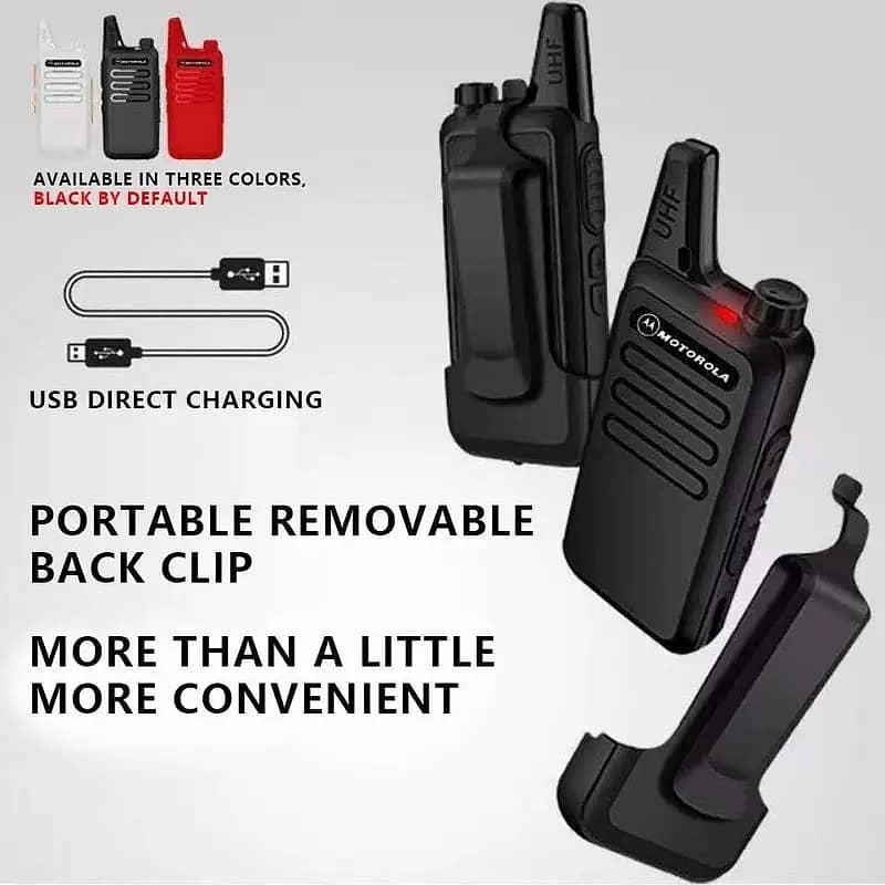 Commercial use best range Motorola C1 Slim smart walkie talkies (Pair) 4