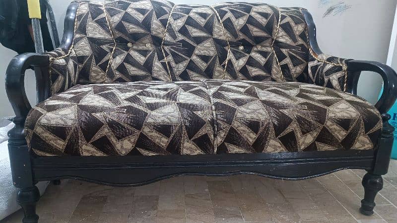 seven seater sofa set pure sheesham wood , no damage, 5